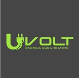 Logotipo oficial da UVOLT Motos Elétricas